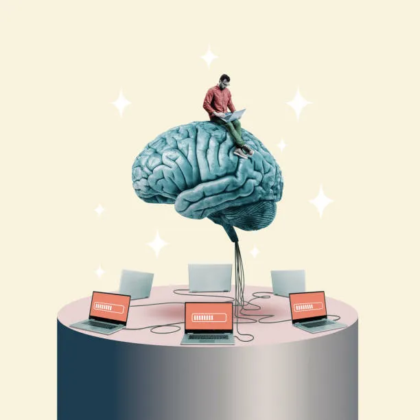 Абстрактная визуализация ИИ